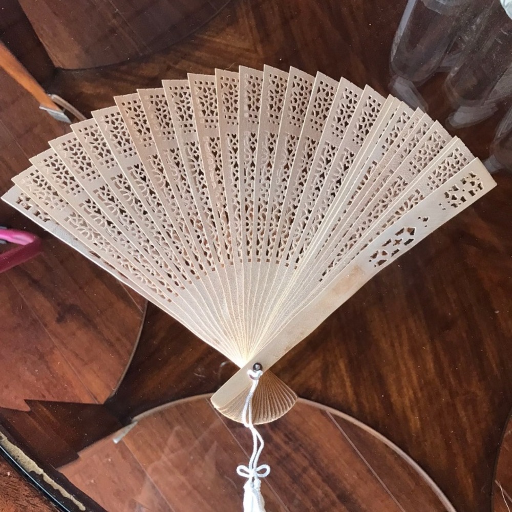 15 Elegant Beige Hand Fan